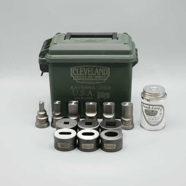 F16/F55 Square & Oblong Ironworker Punch & Die Set - 6 Pack