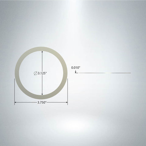 3-3/4" O.D. x .010" Die Shim