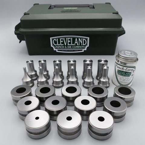 CST-219 / CST-413 Cleveland Steel Tool™ Round Ironworker Punch & Die Set 12-pc