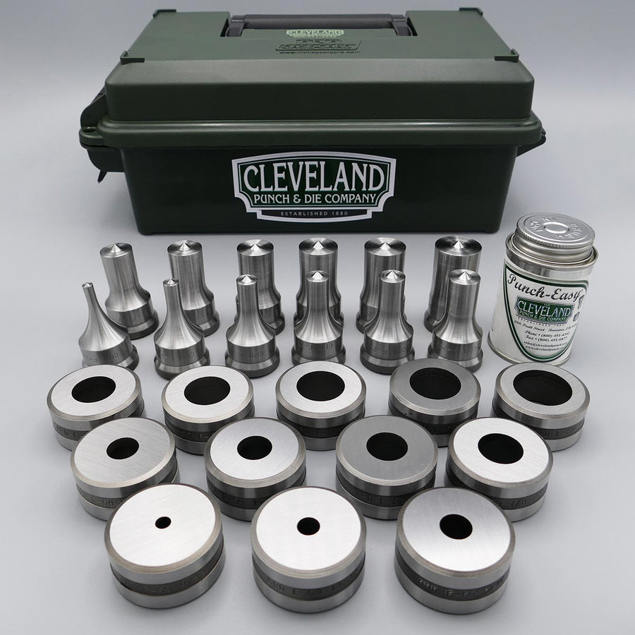 F20/F59 Round Ironworker Punch & Die Set - 12 Pack