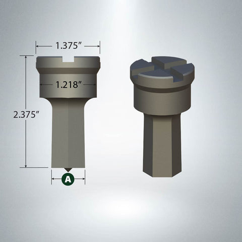 F20 Hexagon Punch with 1/4" x 1/8" Cross Keyway
