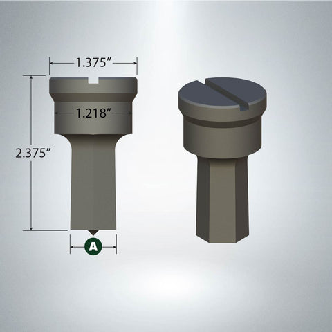 F20 Hexagon Punch with 4mm X 2.5mm Single Keyway