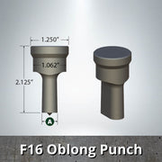 F16/F55 Oblong Punch & Die Set - 6 Pack