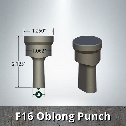 F16/F59 Oblong Punch & Die Set - 6 Pack